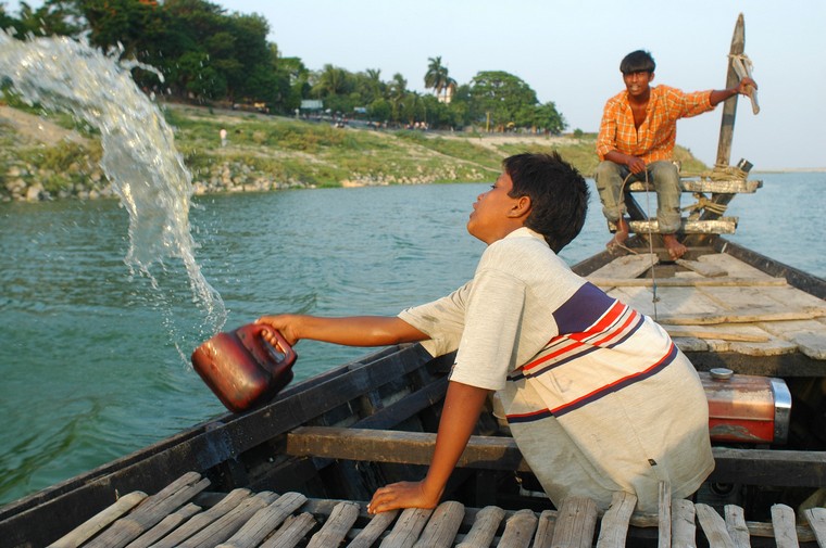 Rajshahi, rzeka Padma (Bangladesh 2008)